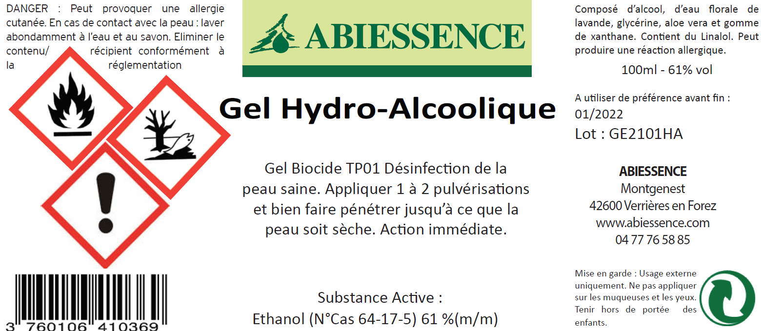 Gel hydroalcoolique — free download